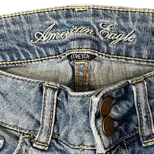 American Eagle Artist Stretch Flare Jeans Women Sz.0 Low-Rise Light Wash Denim thumbnail 7