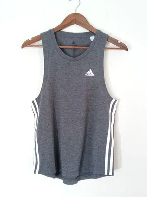 Adidas Women Tank Top Size Medium Gray thumbnail 1