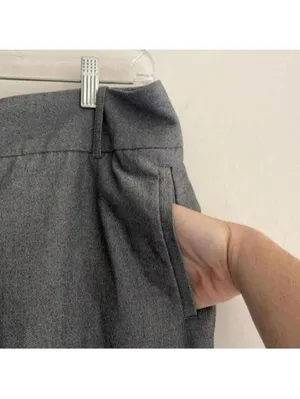 Worthington Modern Fit Grey Micro Herringbone Print Work Trousers thumbnail 2