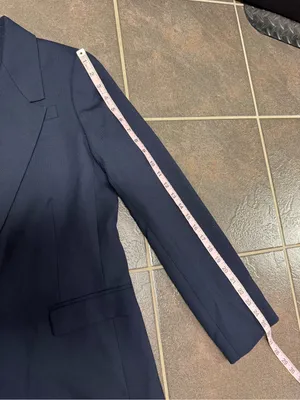 J. Crew Willa Blazer Italian City Wool Blend Jacket Navy Blue 12T TALL BK023 thumbnail 14