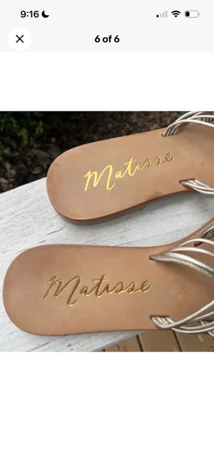 Matisse Tate Gold Sandals size 7M thumbnail 6