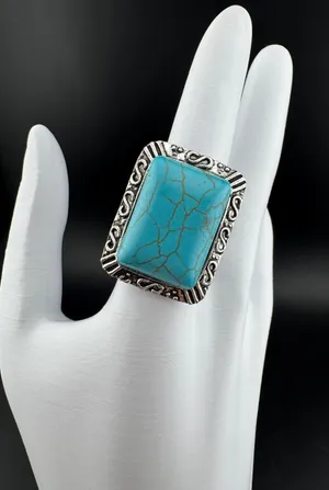 Turquoise Stone Silver thumbnail 1