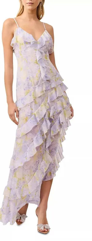 Elliatt Aveline Ruffle Asymmetric Gown New with Tags Size Small thumbnail 1