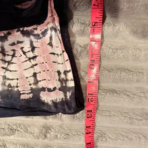 Young Fabulous & Broke Tie Dye Wide Leg Slit Pants Black Pink Rayon Boho XS thumbnail 5