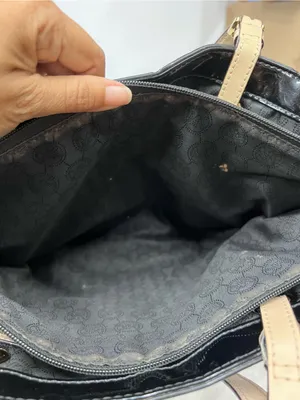 Michael Kors Black Patent Tote w/adjustable Straps thumbnail 7