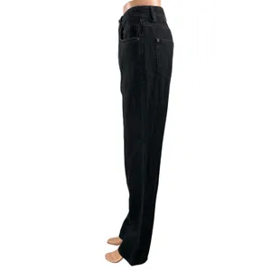 Ksubi Women's Black High Waisted Baggy Casual Wide Leg Denim Jeans Size 29 thumbnail 2