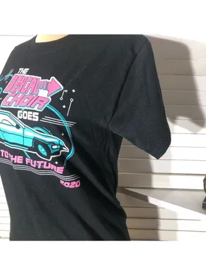 Gildan Back to the Future T-Shirt Black Medium Cotton thumbnail 6