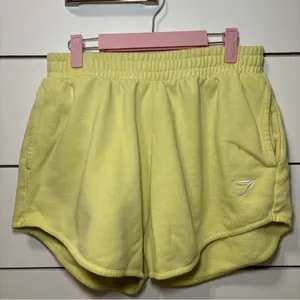 Gymshark Training Sweat Shorts Yellow thumbnail 2