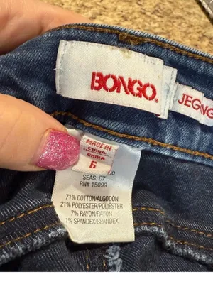 BONGO Dark Blue High-Rise Skinny Jeans thumbnail 7