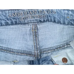 American Eagle Cut Off Jean Shorts High Rise Festival Size‎ 0 Distressed Grunge thumbnail 7