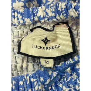 Tuckernuck x Cameron Eubanks Wimberly Blue Floral Linen Blend Smocked Dress NWT thumbnail 6
