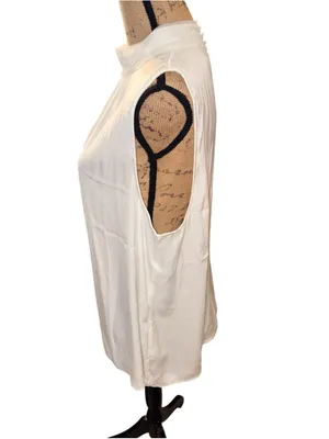 Worthington White Sleeveless Blouse Size XL thumbnail 3