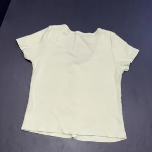Brandi Melville Green Minimalist Full Button Cotton Crop Short Sleeve‎ Top 0 thumbnail 2