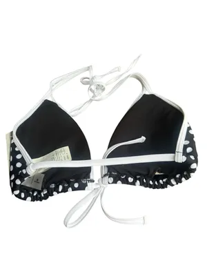 Abercrombie & Fitch Black White Polka Dot Bikini Top M NWT thumbnail 4