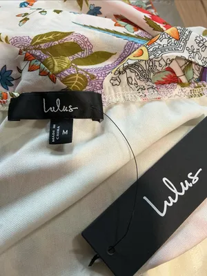 Lulu's White Floral Cross-Strap Mini Dress with Multi-Color Print thumbnail 5