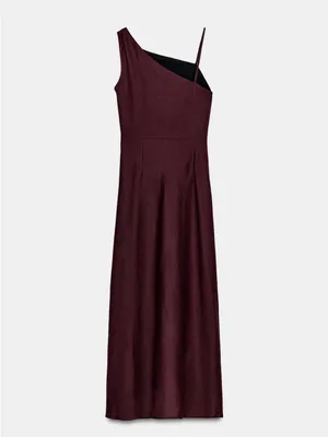 Nwt Zara Asymmetric 100% Linen Midi Dress Size Xs thumbnail 12