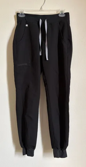 FIGS Zamora Jogger Scrub Pants | XS regular | Black thumbnail 1