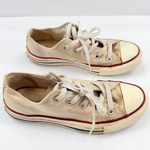 Converse Chuck Taylor All Star Low M7652 Cream Sneaker Shoes Women’s 6 Men’s 4 thumbnail 4