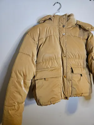 How Dare U Outerwear Pocketed Zip-Up Puffer Jacket with Removable Hood thumbnail 3