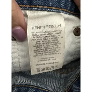 Aritzia Denim Forum Jean Shorts 26 Blue Cut Offs‎ Ex Boyfriend Midi Button #R8-3 thumbnail 5