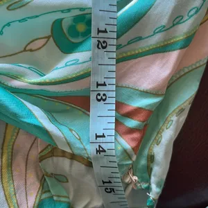 Zara Sea Green 70s Printed Retro Holly Crop Top thumbnail 10