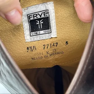 Frye Dark Brown Leather Melissa Western Tall Riding Boots Size 5.5 Style 77167 thumbnail 11