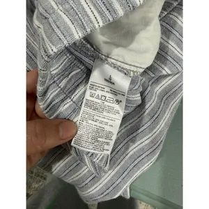Old Navy Womens High-Rise Super Wide Leg Linen Blend Striped Pants Blue White L thumbnail 5