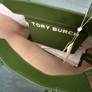 Tory burch women's Gemini link Canvas top zip tote 58450 thumbnail 4