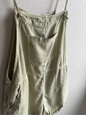 Billabong Light Olive Green Sleeveless Short Overalls thumbnail 4