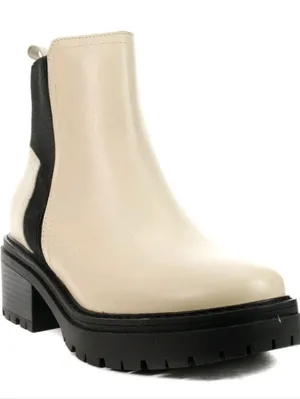 Naturalizer Jadyn Porcelain Leather Chelsea Boots Booties Lug Sole Chunky Size 7 thumbnail 14