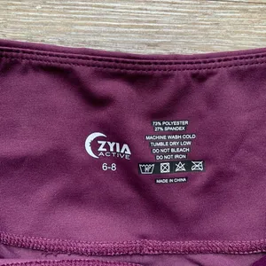 Zyia Active Plum Purple Capri Leggings 6-8 thumbnail 3