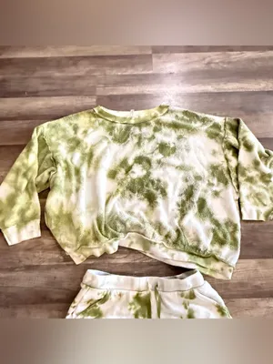 FREE PEOPLE Kelly Tie Dye shorts sweatshirt thumbnail 8