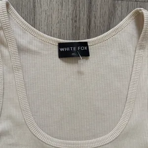 White Fox Cream Ribbed Tank Top thumbnail 3