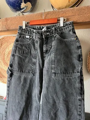 Ragged Priest Charcoal Black Baggy Denim size 26 thumbnail 3