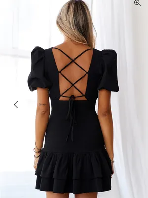 HELLO MOLLY LA DEVOTEE DRESS BLACK thumbnail 3