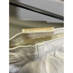 Universal‎ Thread Wide Leg Jeans Women 14 White High Rise Comfort Stretch Casual thumbnail 6