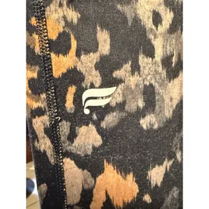 Fabletics Black/Brown/Beige Animal Print Leggings Women's Size L thumbnail 4