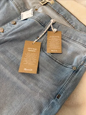 NWT Madewell size 36 High Rise Skinny Crop with Button-Fly thumbnail 3