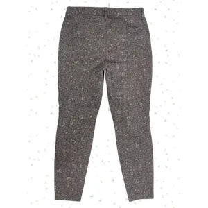 Talbots Gray Pants Leopard Print Jeggings Skinny Jeans Casual Office Fit Size 12 thumbnail 2
