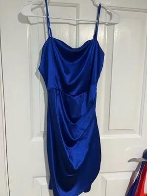 Emerald Sundae Royal Blue Homecoming Macy's mini Dress thumbnail 3