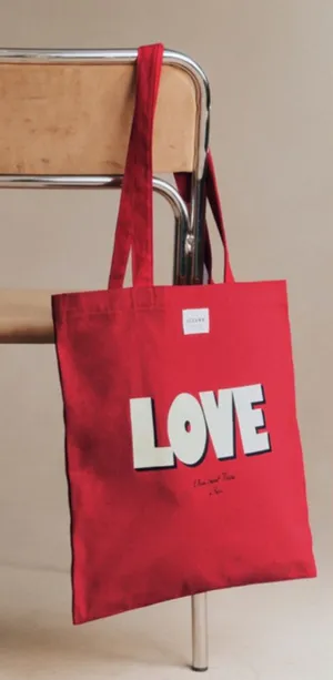 Sézane BRAND NEW Sezane Limited Edition Red Love Tote thumbnail 1