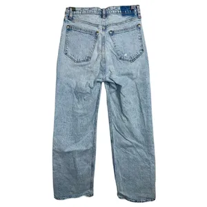 Abercrombie & Fitch 90s Relaxed Jean High Rise Blue Denim Straight Jeans Sz 27 4 thumbnail 2