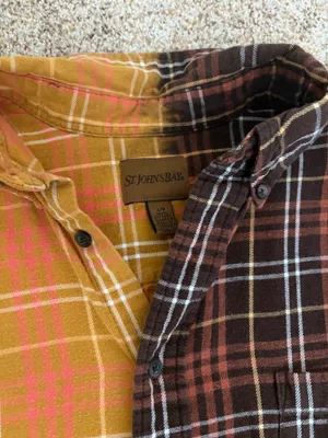 St. John's Bay Split Dye Flannel Shirt thumbnail 3
