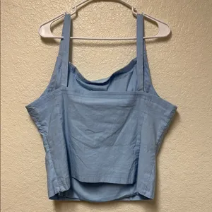 NWT MAEVE by Anthropologie Light Blue Women's Top *flaw noted* thumbnail 4