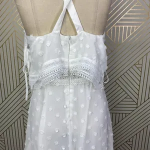Lioness Cross Back Layered Folk Midaxi Dress in White Boho‎ Size US Small thumbnail 11