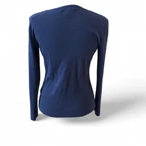 Ralph Lauren Navy Equestrian Gold Hardware Henley Top Small 100% Cotton‎ thumbnail 2