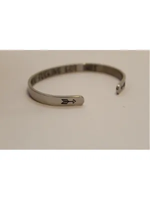 Jopcuff Women’s Expressions Silver Cuff Bracelet One Size thumbnail 4