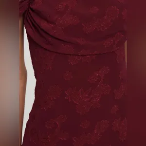 Princess Polly Azura Off The Shoulder Maxi Dress Burgundy thumbnail 10