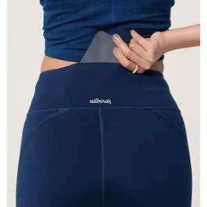 ALLBIRDS NATURAL Leggings WOOL BLEND Women’s Size Small Navy Blue Athletic Gym thumbnail 2