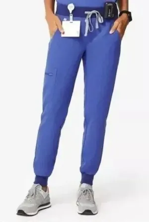 FIGS Womens Zamora Jogger Scrub Pants Size XXS Blue Medical Workwear Utility thumbnail 1